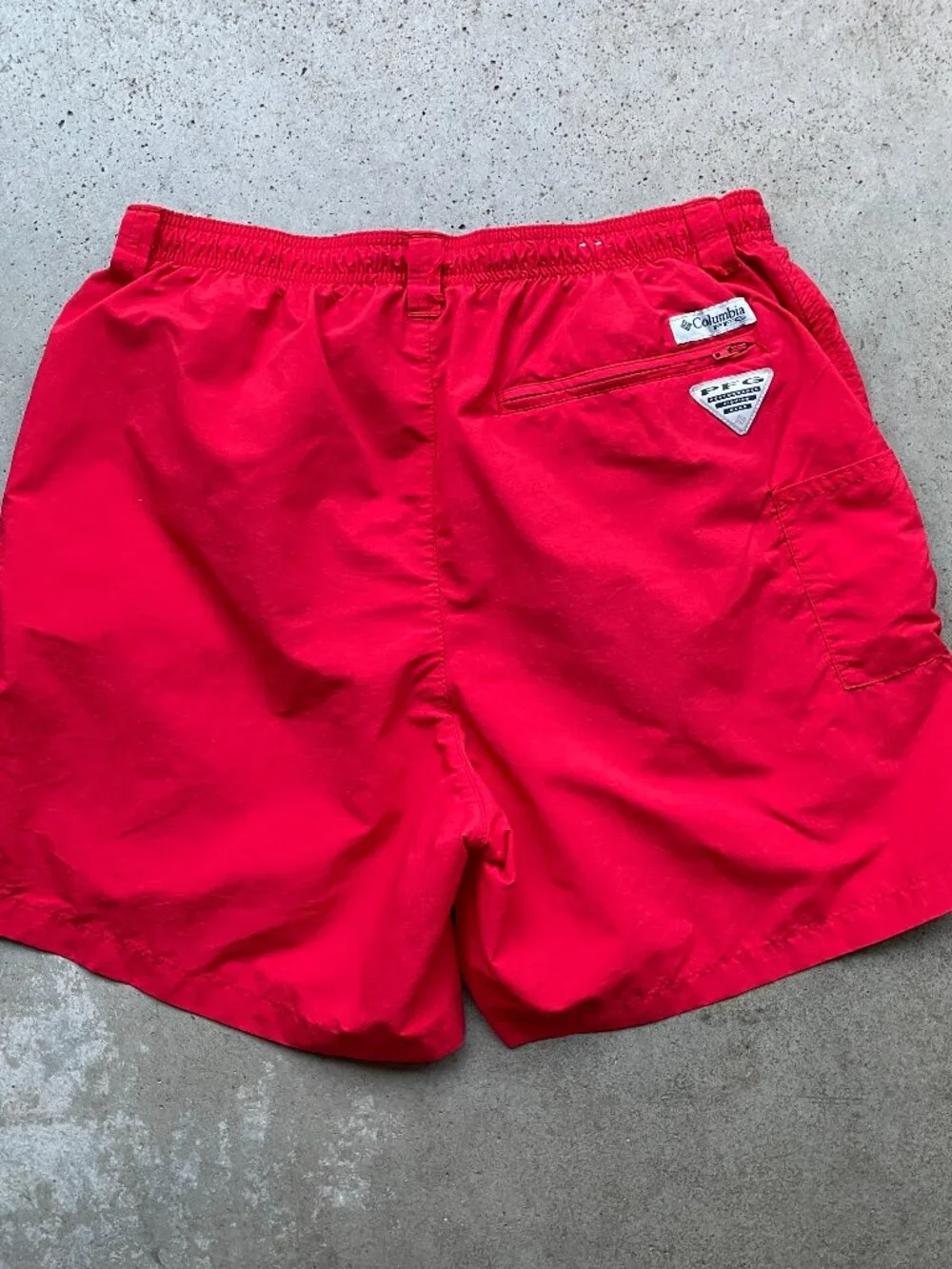 Columbia PFG Backcast III Water Shorts Men's Medium Red Swim Trunks UPF 50 - Picture 3 of 6